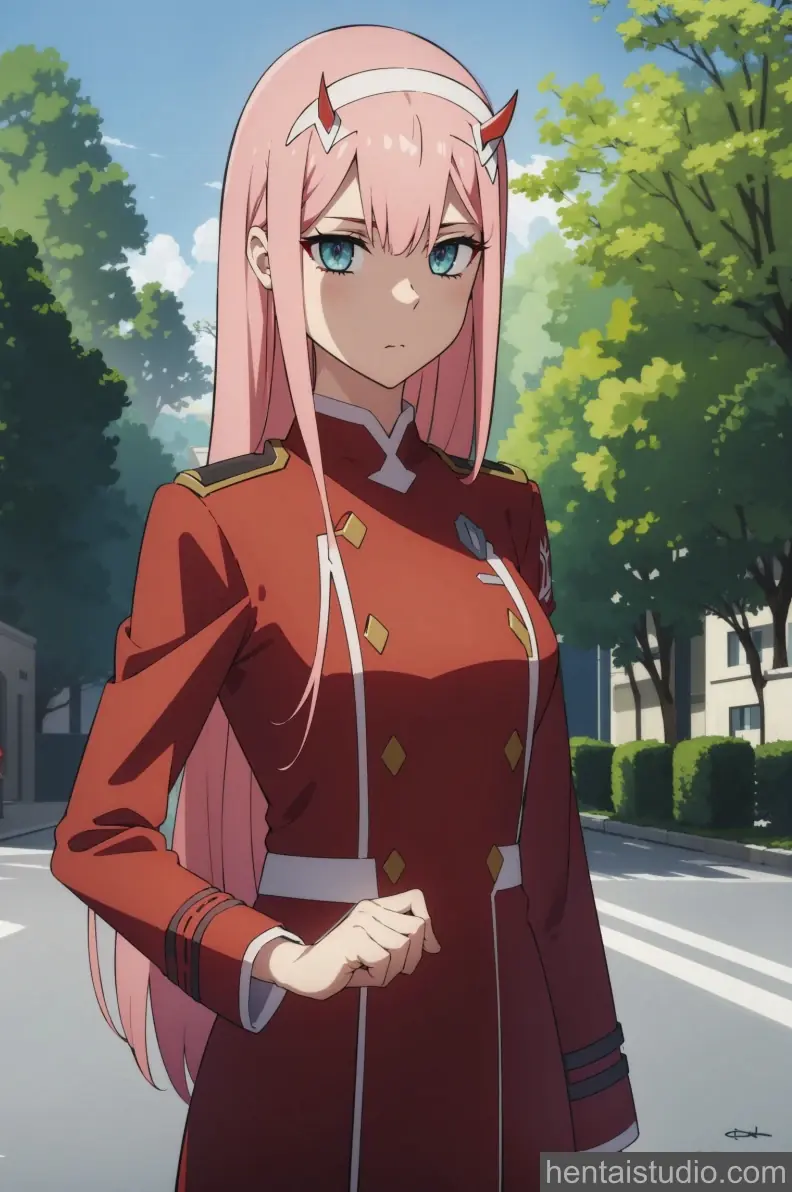 Zero Two from Darling In The Franxx hentai art 2 of 37