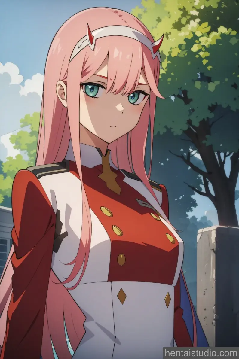 Zero Two from Darling In The Franxx hentai art 3 of 37