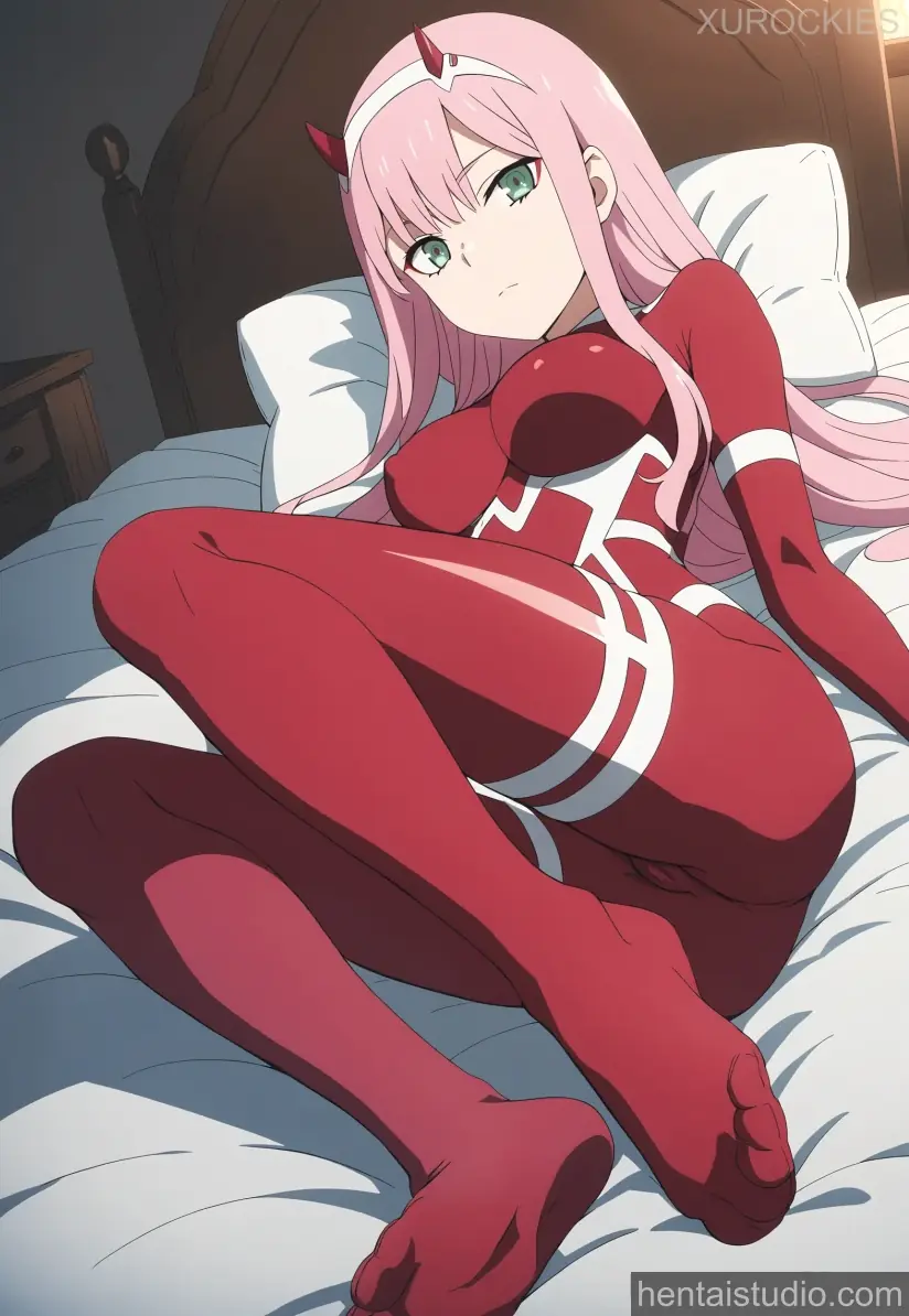 Zero Two from Darling In The Franxx hentai art 2 of 26