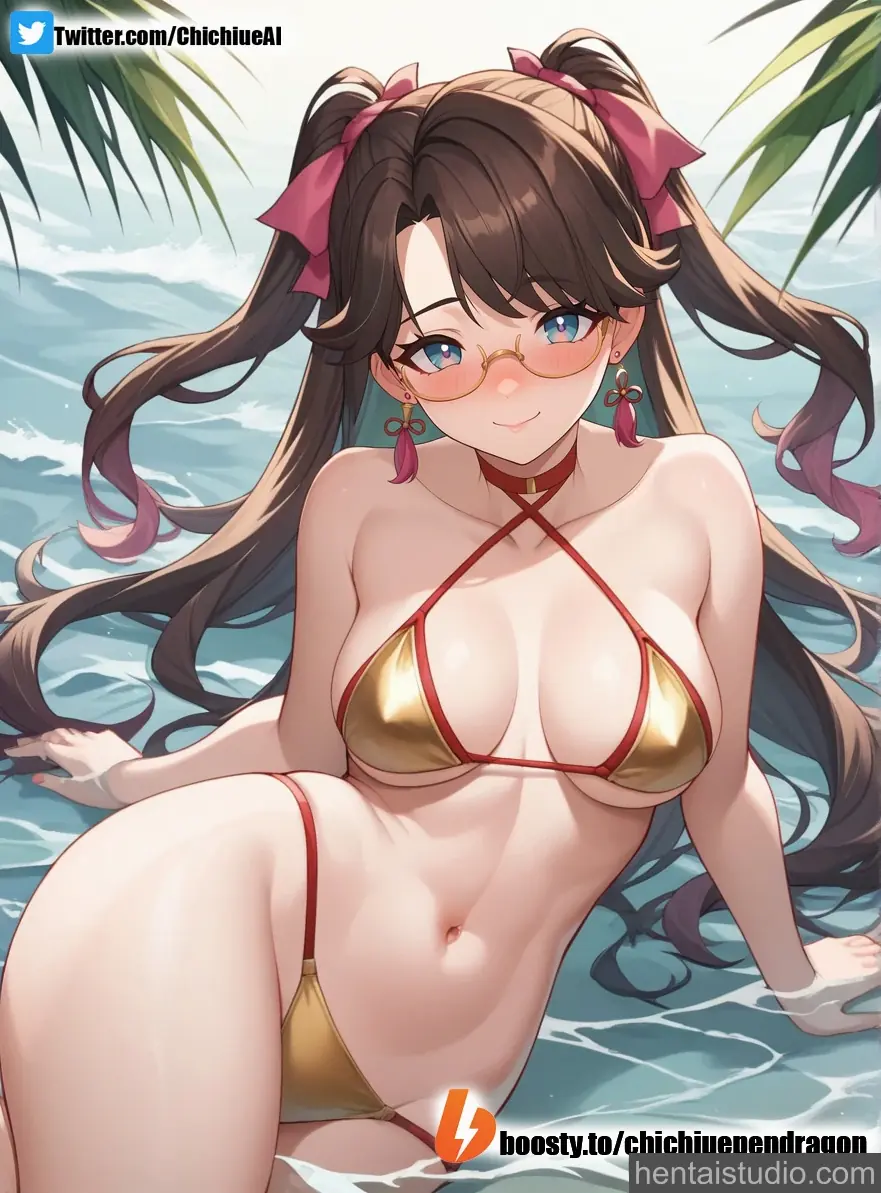 Zhezhi from Wuthering Waves hentai art 11 of 13